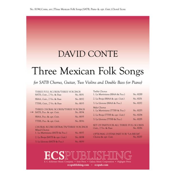Three Mexican Folk Songs