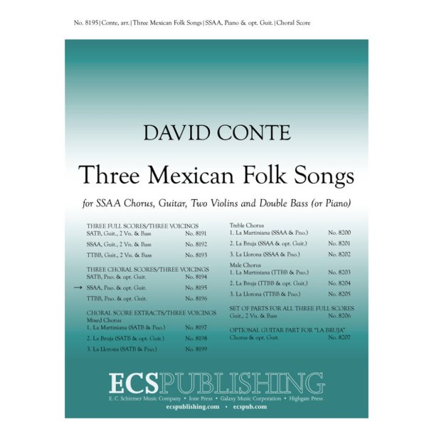 Three Mexican Folk Songs