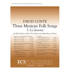 Three Mexican Folk Songs: 3. La Llarona
