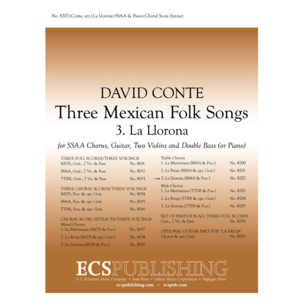 Three Mexican Folk Songs: 3. La Llarona