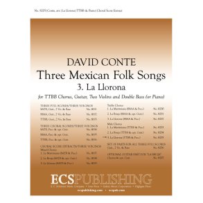 Three Mexican Folk Songs: 3. La Llarona
