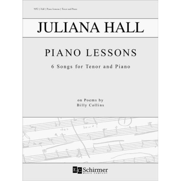 Piano Lessons : 6 Songs for Tenor and Piano