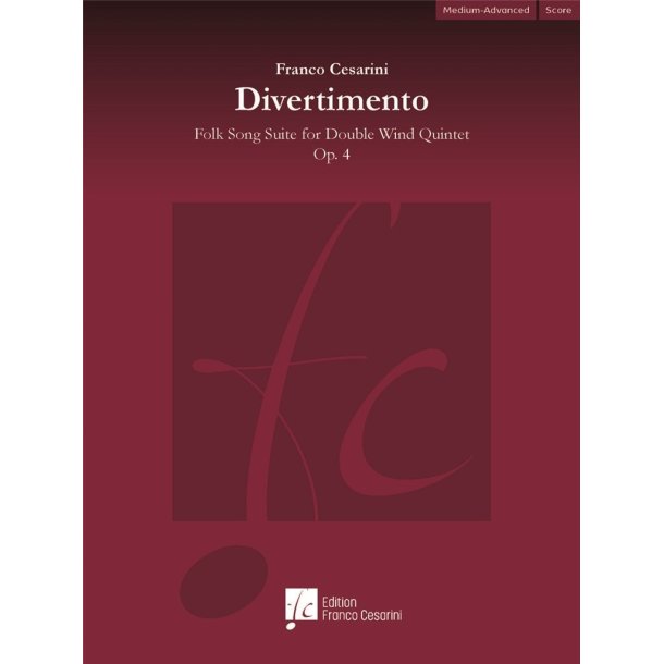 Divertimento Op. 4 : Folk Suite for Double Wind Quintet
