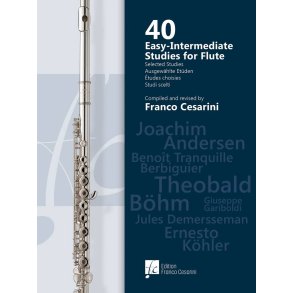 40 Easy-Intermediate Studies for Flute : Compiled and Revised by Franco Cesarini