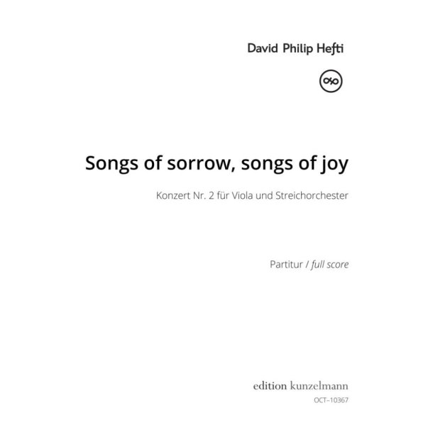 Songs of sorrow, songs of joy