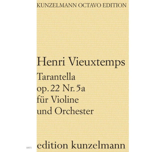 Tarantella op. 22/5a, f&uuml;r Violine und Orchester