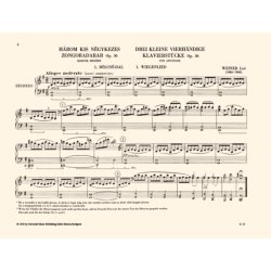 Drei kleine Klavierst&uuml;cke op. 36 zu vier H&auml;nden