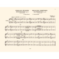Drei kleine Klavierst&uuml;cke op. 36 zu vier H&auml;nden