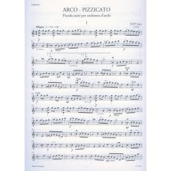 Arco-Pizzicato : Piccola suite per orchestra d'archi