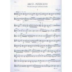 Arco-Pizzicato : Piccola suite per orchestra d'archi