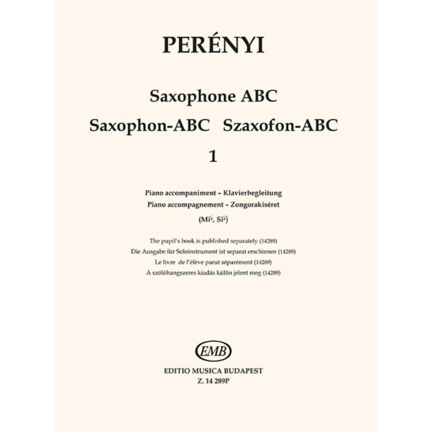 Saxophone-ABC 1 : Piano accompaniment (Mib, Sib)