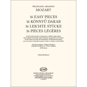16 Easy Pieces- Violoncello : For three violins and cello or stringquartet or children?s string orchestra