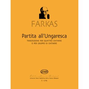 Partita all'ungaresca : trascrizione per quattro chitarreo per gruppo di chitarre