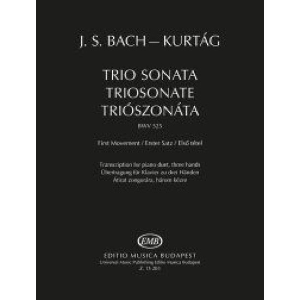 Trio Sonate BWV 525 First Movement : Transcription For Piano Duet
