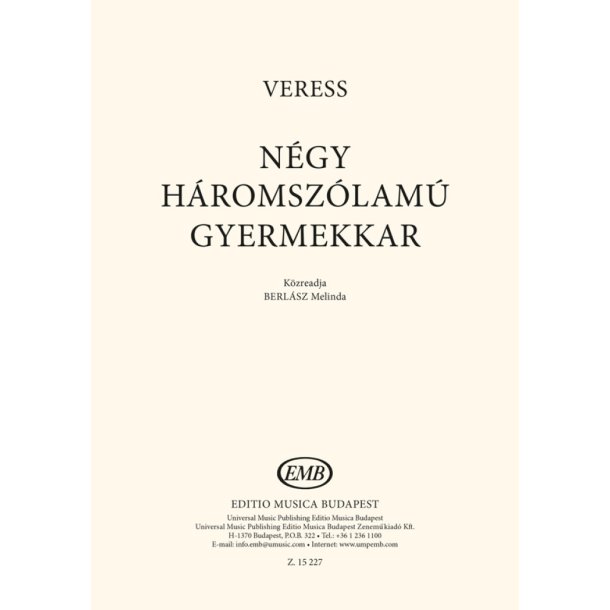 N&eacute;gy h&aacute;romsz&oacute;lam&uacute; gyermekkar