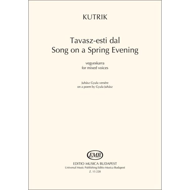 Song on a Spring Evening : for mixed voices