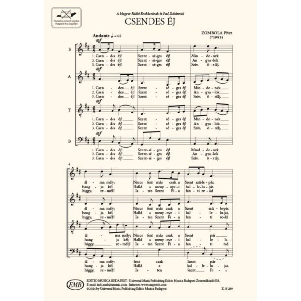 Csendes &eacute;j : Vegyeskarra