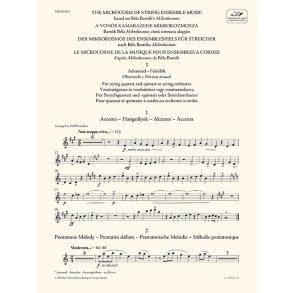The Microcosm of String Ensemble Music Vol. 3 : based on Béla Bartók's Mikrokosmos - Advanced (for string quartet and quintet or string orchestra