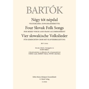 Four Slovak Folk Songs : for Mixed Voices and Piano Accompaniment, BB 77 (1916)