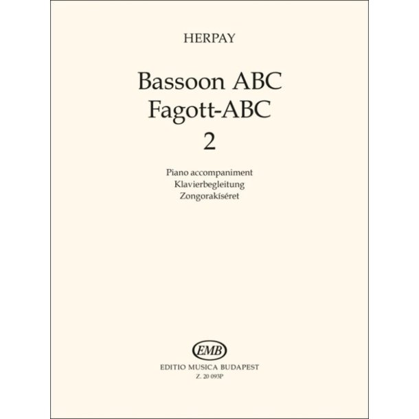 Bassoon ABC 2 : Piano Accompaniment