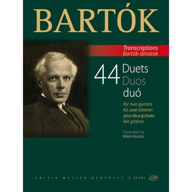 44 Duets for two Guitars : from the 44 Violin Duets