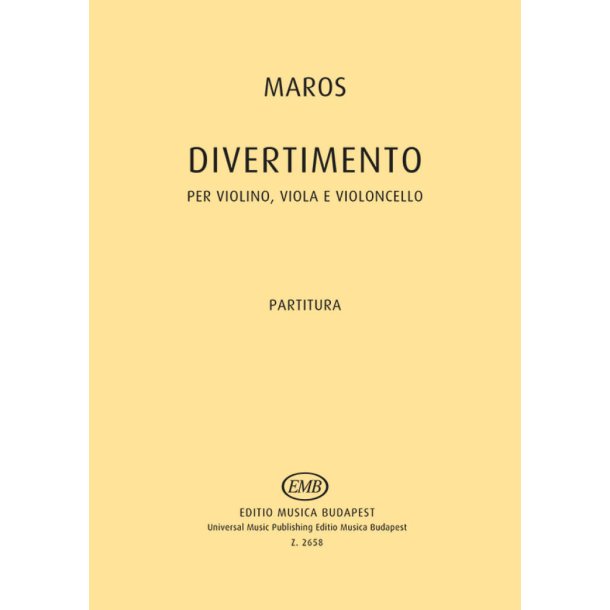 Divertimento : per violino, viola e violoncello