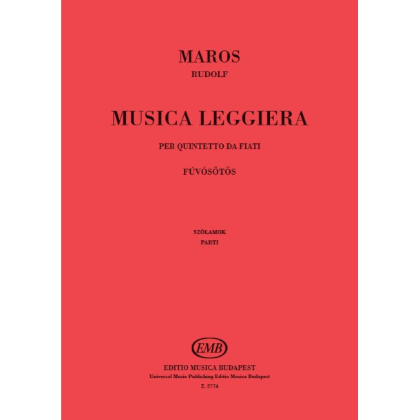 Musica leggiera : per quintetto da fiati