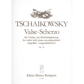 Valse-Scherzo op. 34 für Violine mit Klavierbegle