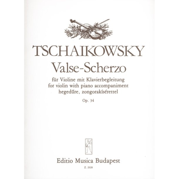 Valse-Scherzo op. 34 f&uuml;r Violine mit Klavierbegle