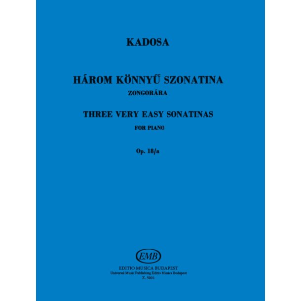 3 Ganz Leichte Sonatinen Op 18A