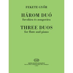 Three duos : for flute and piano