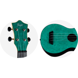 TUS65 Shimmer Travel Sopran Uke - Emerald