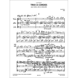 Trio &agrave; cordes : pour violon, alto & violoncelle