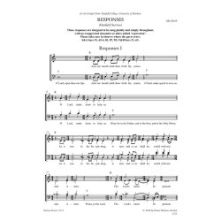 Responses (Hatfield Service) : for unaccompanied choir SATB