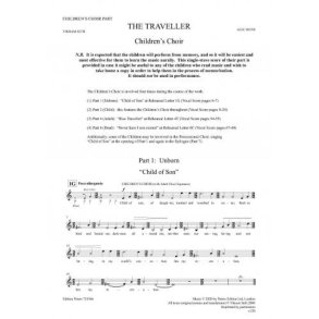 The Traveller : Oratorio for Solo Tenor, Solo Violin, SATB, Children's Choir and Orchestra of Strings, Harp and Perc