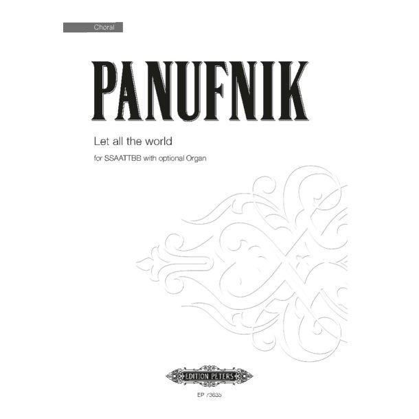 Let all the world : for SSAATTBB (with optional organ)