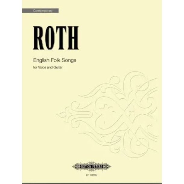 English Folk Songs : for Voice and Guitar