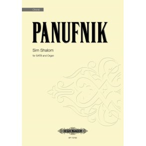 Sim Shalom : for SATB and Organ