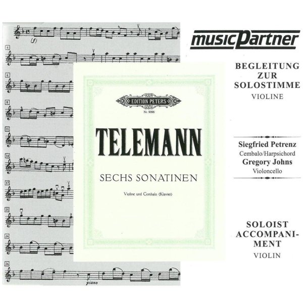6 Sonatinen : Continuo Begeleitung zur Solostimme Violine