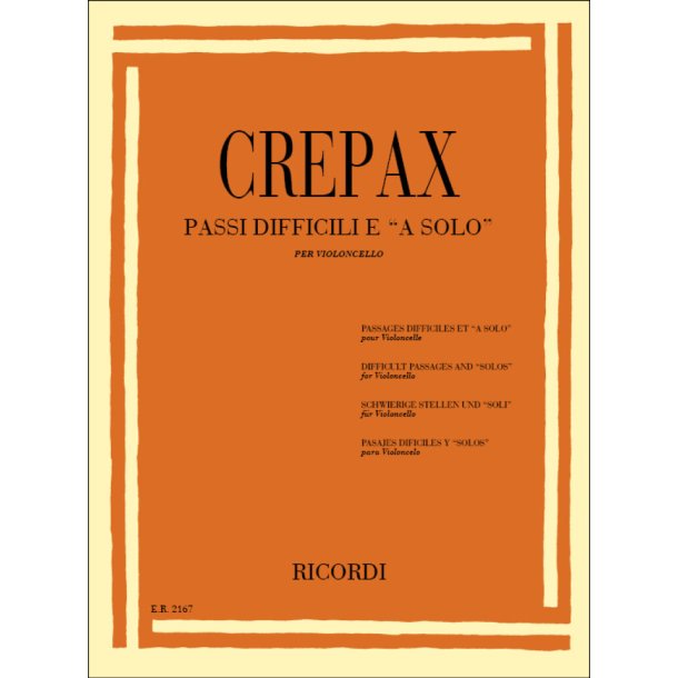 Passaggi difficili e "a solo" : per Violoncello