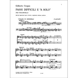Passaggi difficili e "a solo" : per Violoncello