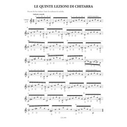 Le quinte lezioni di chitarra : a cura di Fr&eacute;d&eacute;ric Zigante