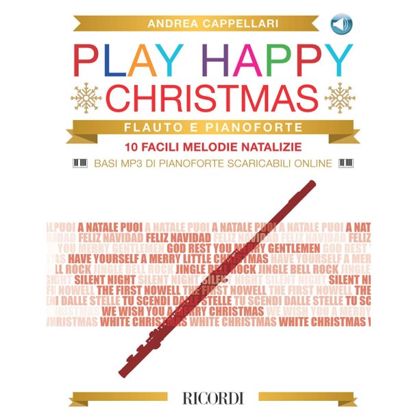 Play Happy Christmas : 10 facili melodie natalizie per flauto e pianoforte