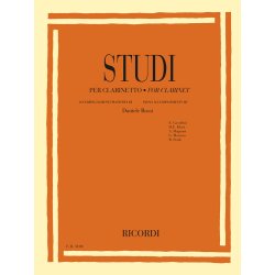 Studi per clarinetto - &Eacute;tudes for clarinet : con accompagnamenti pianistici di | with piano accompaniments by  Daniele Rossi