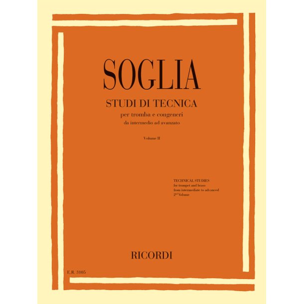 Studi di tecnica per tromba e congeneri Vol. 2 : Technical Studies for trumpet and brass 2nd volume