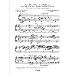 La Donna &Egrave; Mobile : Opera buffa in 1 atto (3 scene) da una commedia di Massimo Bontempelli, su libretto di G. Zucconi