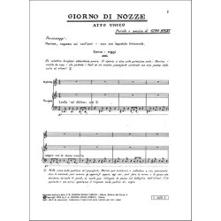 Giorno Di Nozze : Opera in un atto per voce femminile su libretto dell'autore (1 scena)