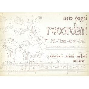 Recordari : per pianoforte, violino, viola e violoncello