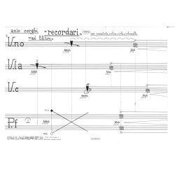 Recordari : per pianoforte, violino, viola e violoncello