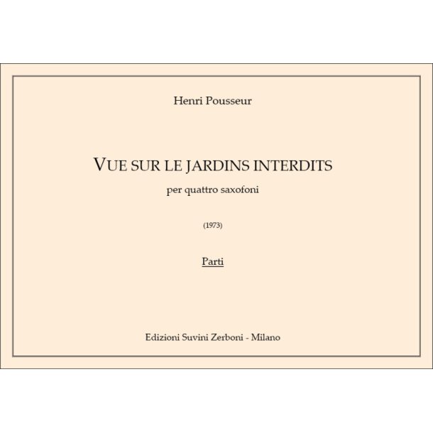 Vue Sur Les Jardins Interdits : (4 esemplari del 7809)